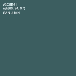 #3C5E61 - San Juan Color Image